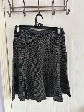 Black Polka Dot Skater Skirt